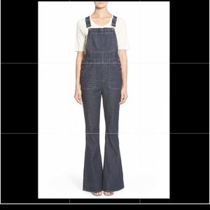 Madewell Flea Market Flare Overalls